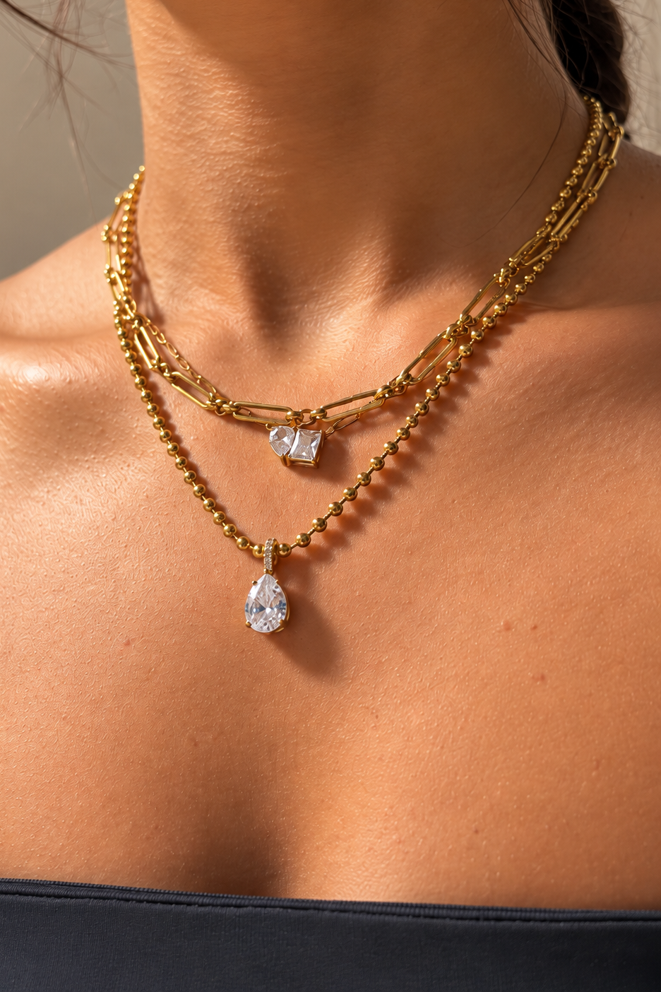 Sofia Pear Cut Necklace