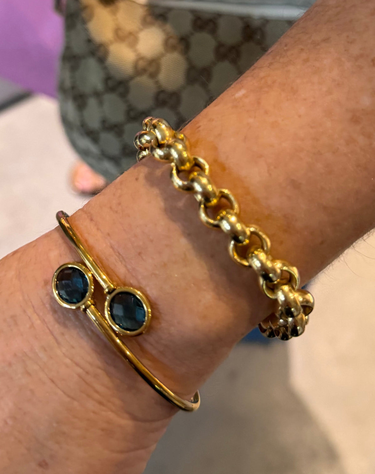 The Carloine Cuff Blue