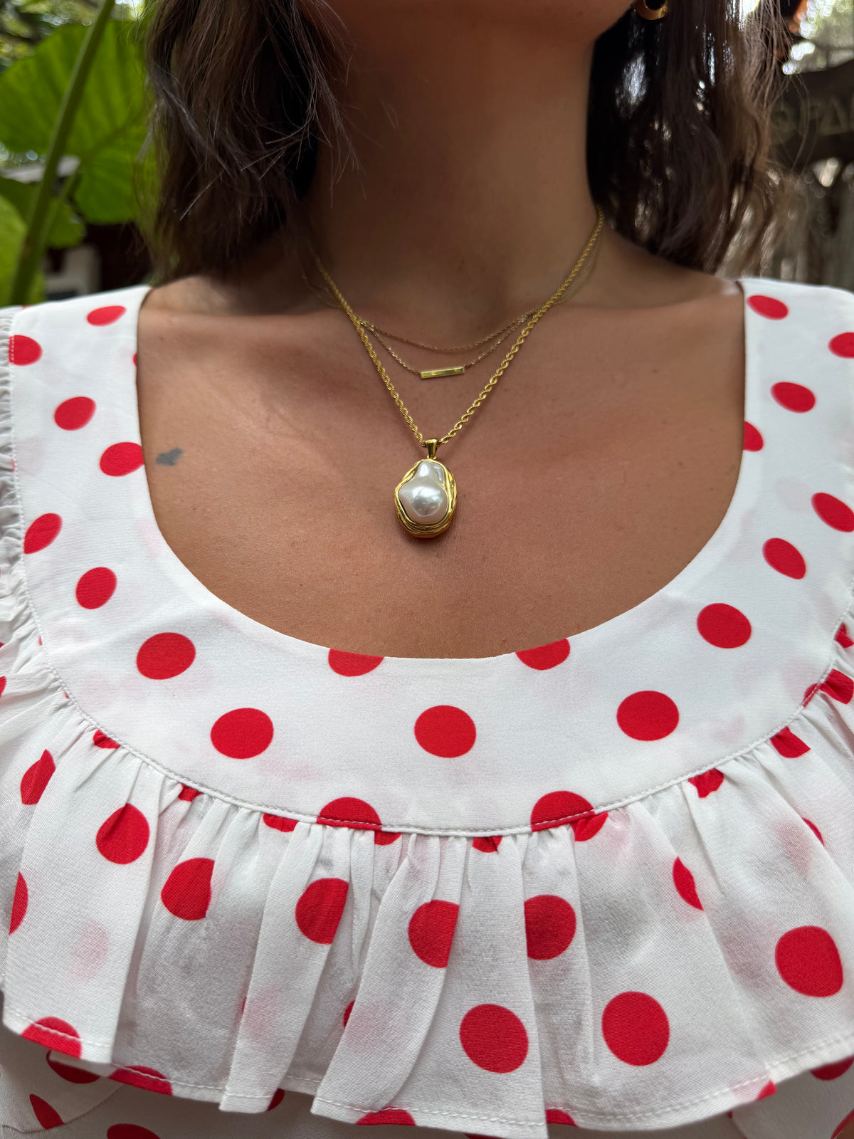Camille Pearl Pendant Necklace