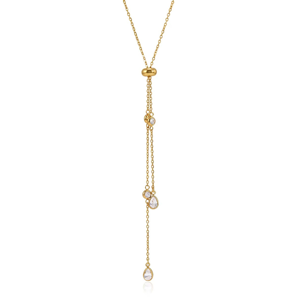 Dua Drop Lariat Necklace