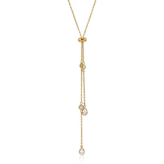 Dua Drop Lariat Necklace