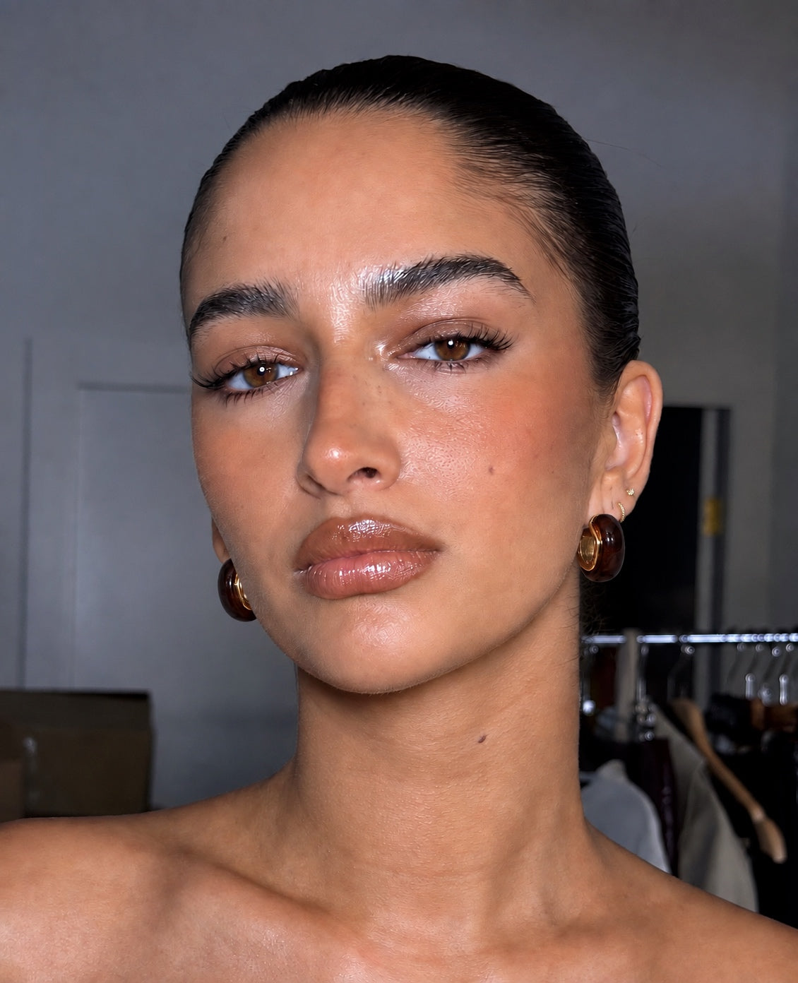 Havana Hoop Earrings