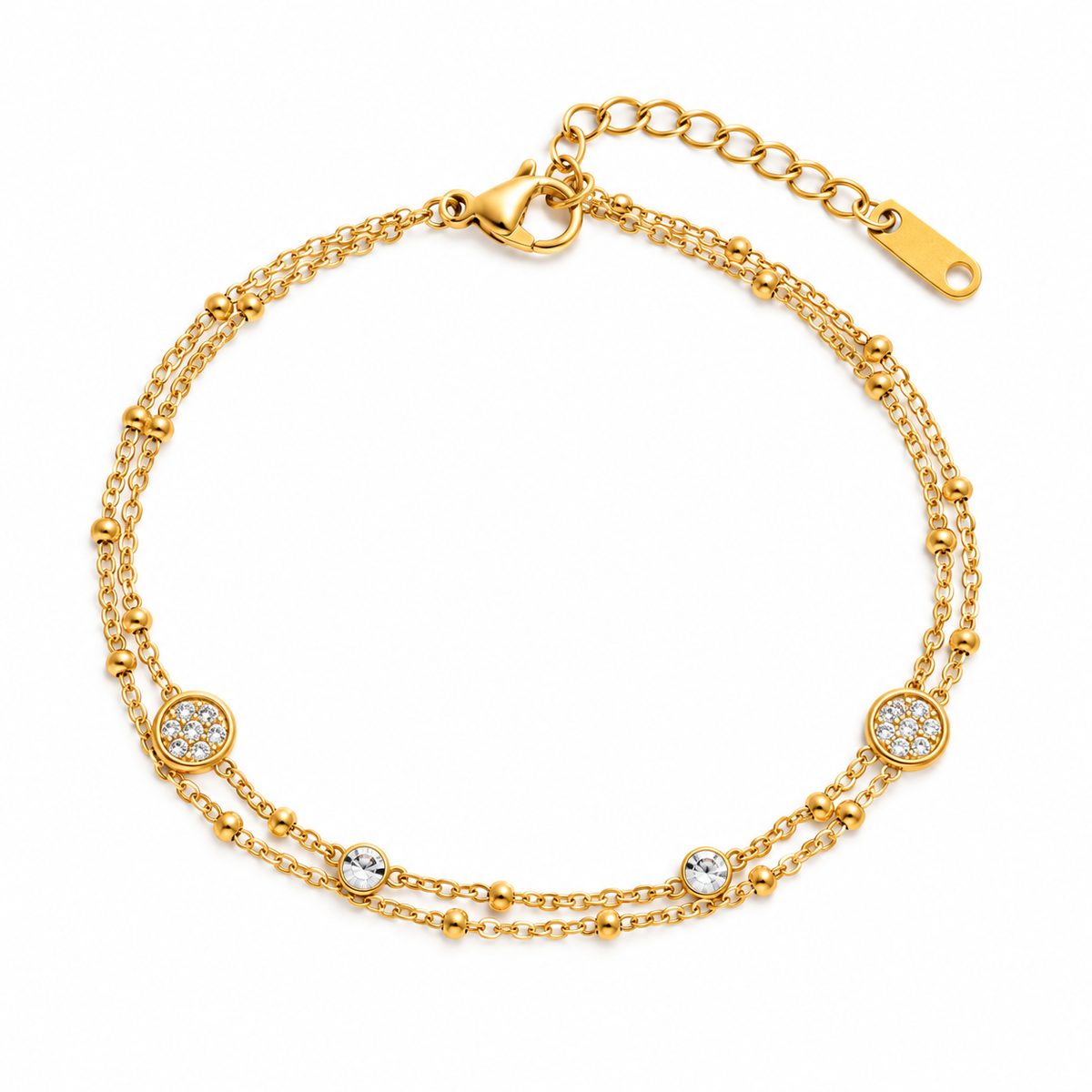 Sofia Bezel Crystal Bracelet