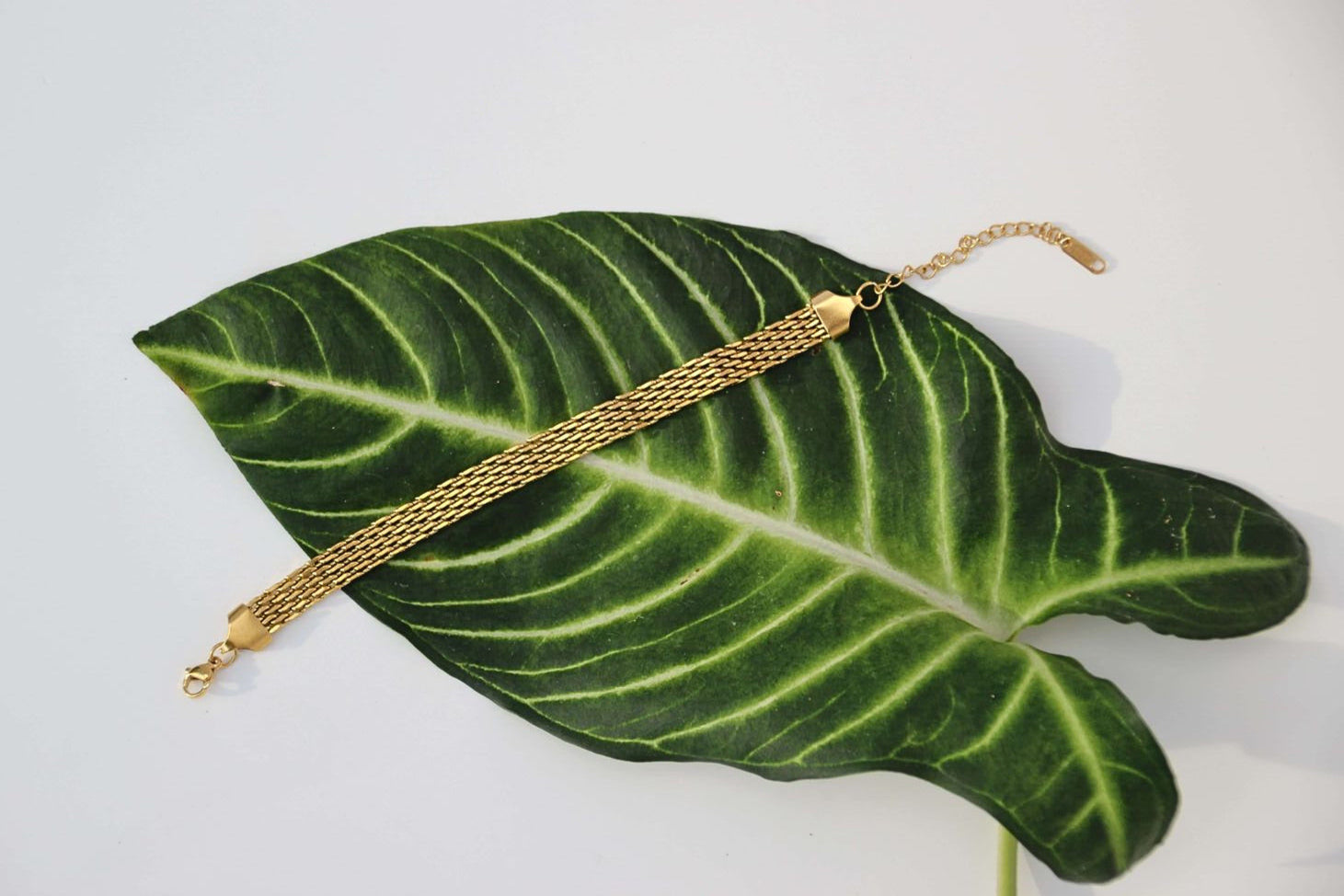 Gold multi-chain bracelet, stainless steel, waterproof
